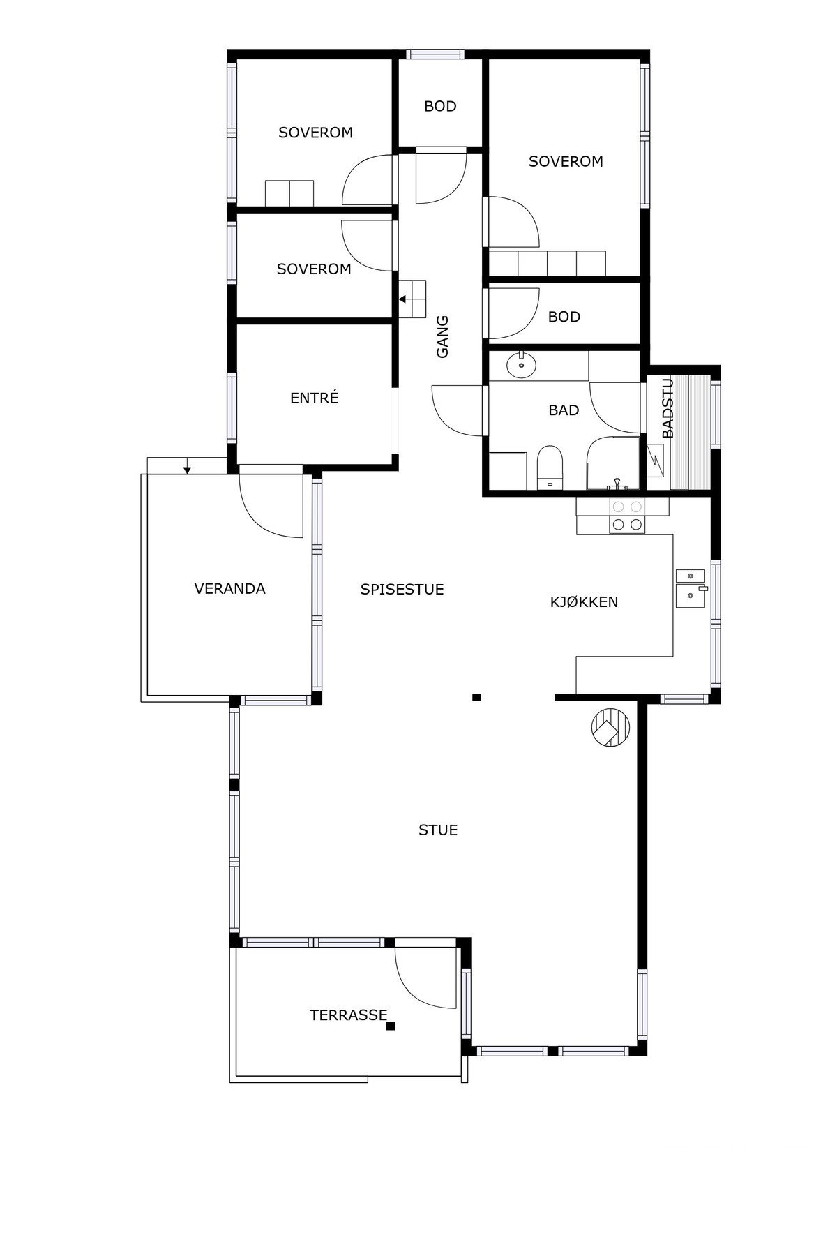 Plantegning Galleribilde