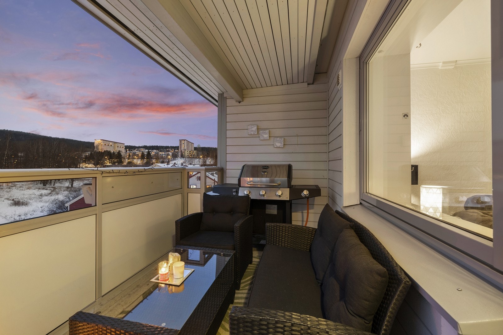 Gode solforhold fra verandaen. Galleribilde