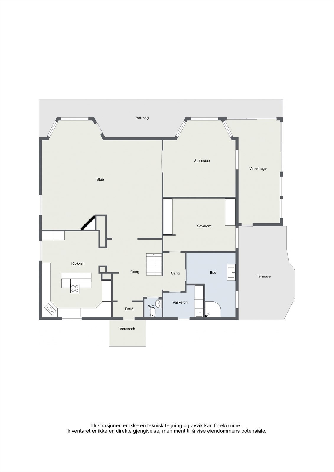 Plantegning 1.etasje. Galleribilde