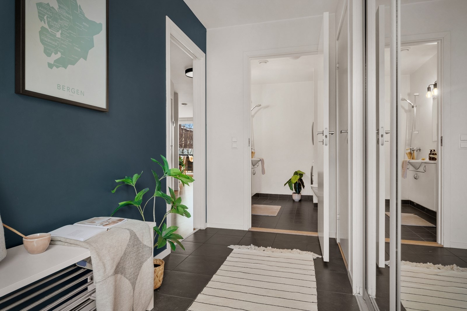 Det er vannbåren gulvvarme i hele første etasje Galleribilde