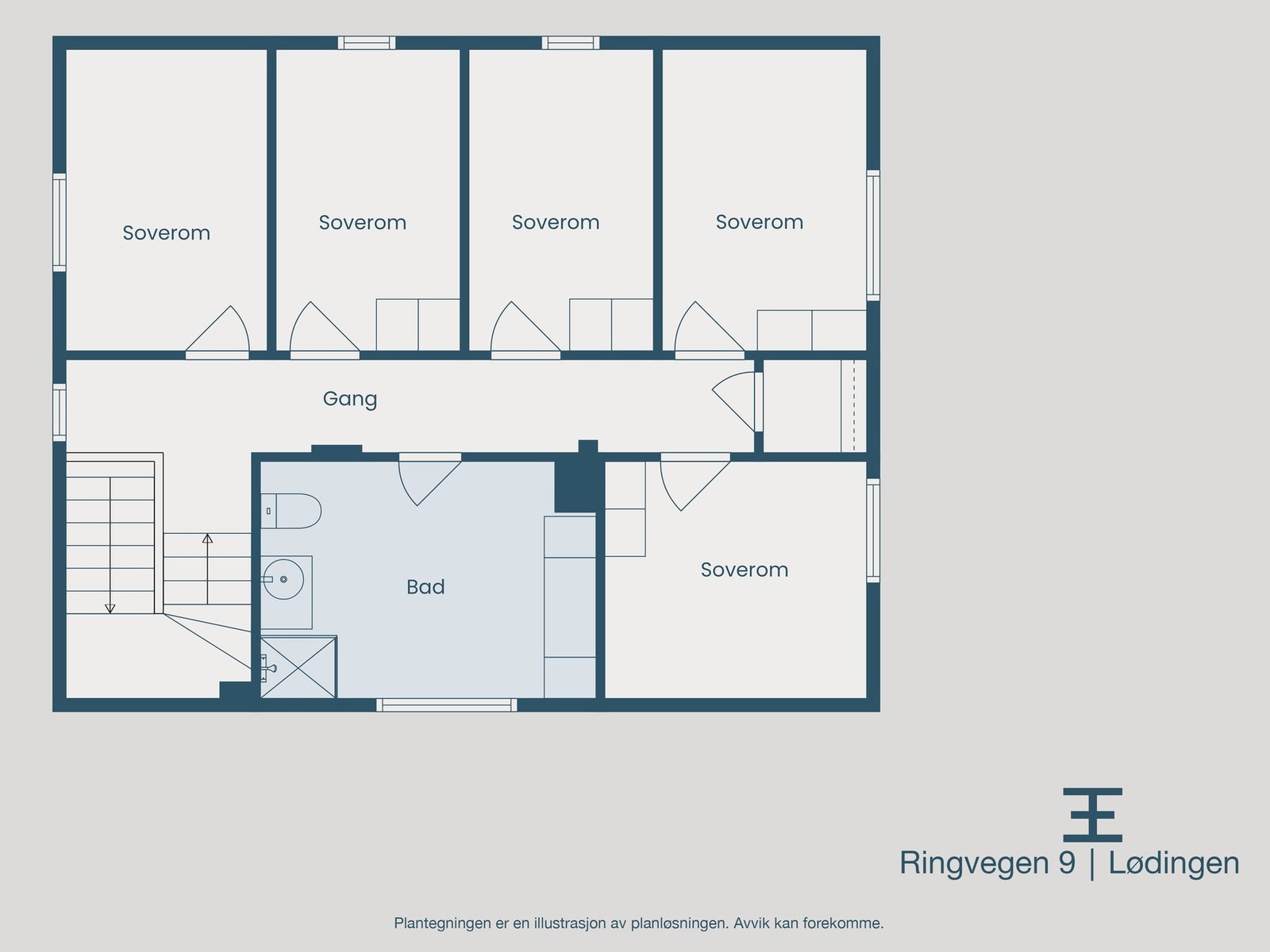Plantegning 2. etasje Galleribilde