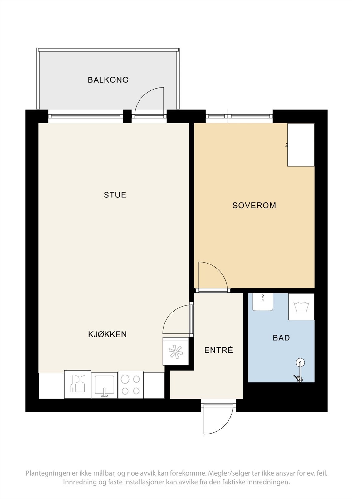 Plantegning leilighet - Velkommen inn! Galleribilde