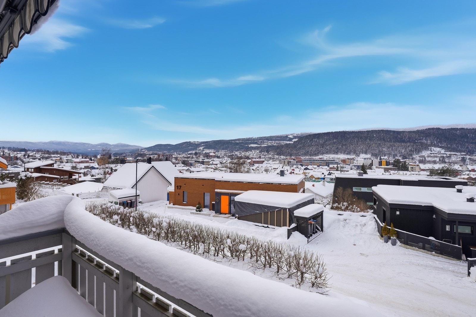 Utsikt ut over Kongerberg sentrum. Galleribilde