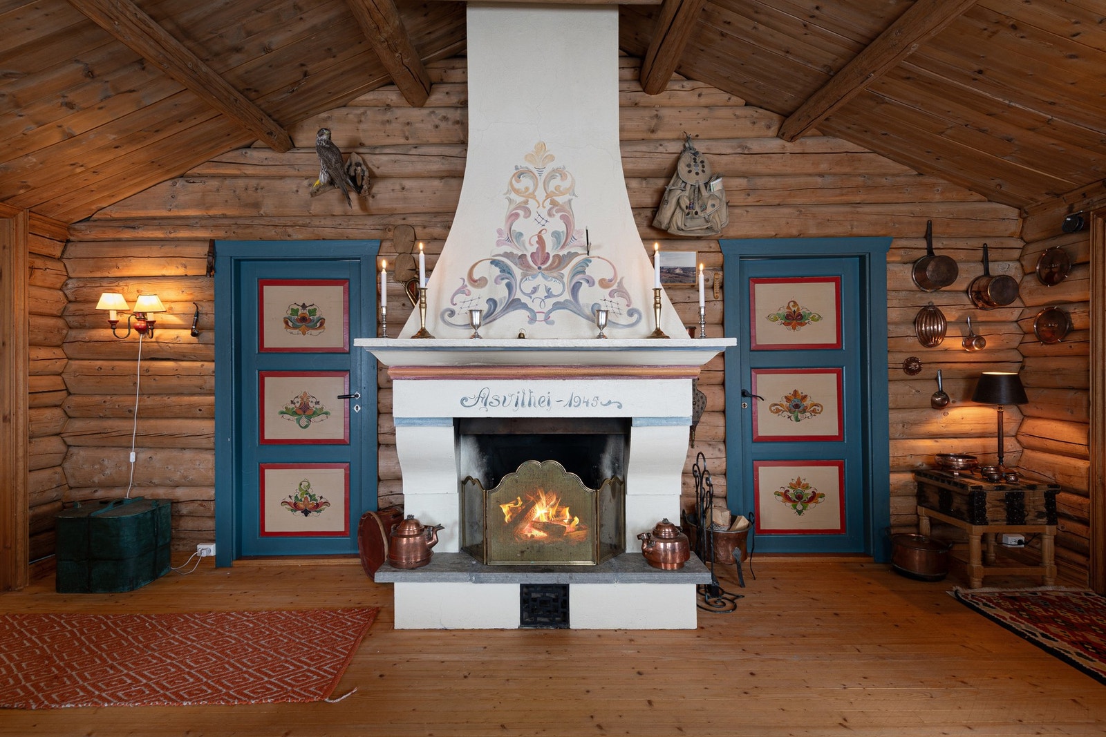 Hytta var flere unike detaljer og en gjennomført stil. Galleribilde