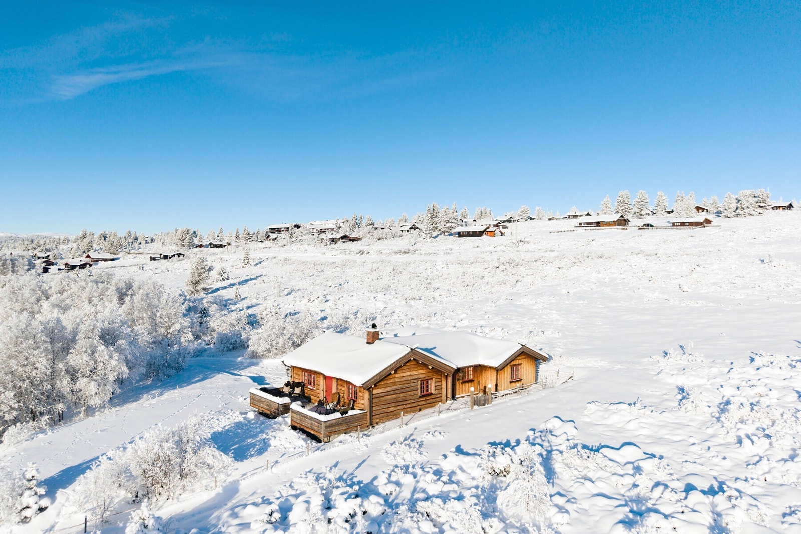 Sol og snøsikkert område. Galleribilde