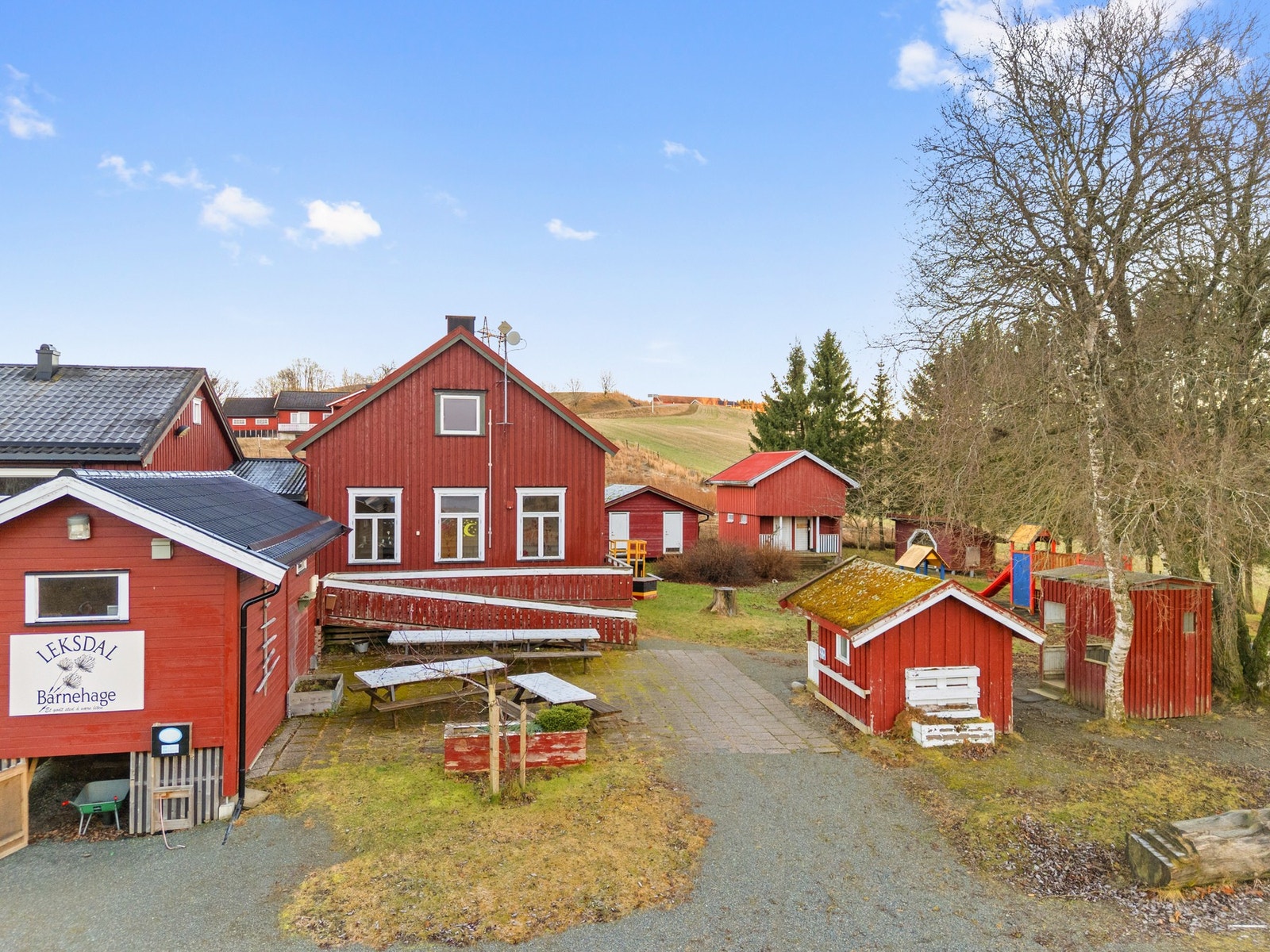 Stor bygningsmasse. Galleribilde