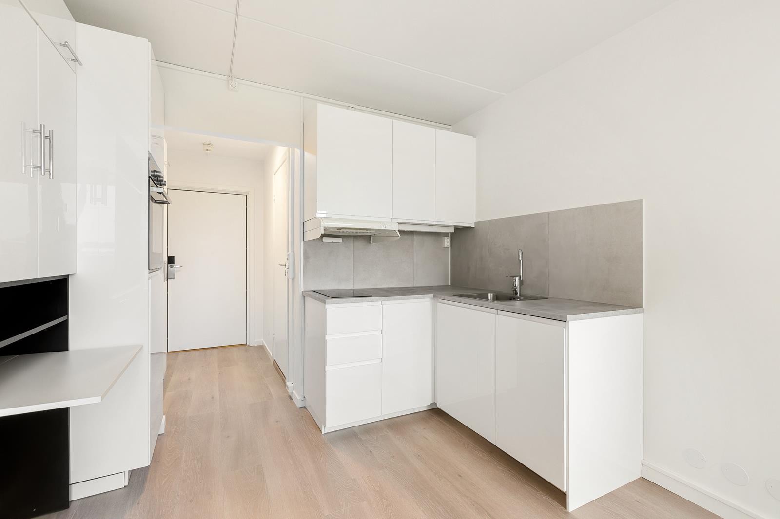 Leiligheten vil få et kjøkken med alle hvitevarer Galleribilde