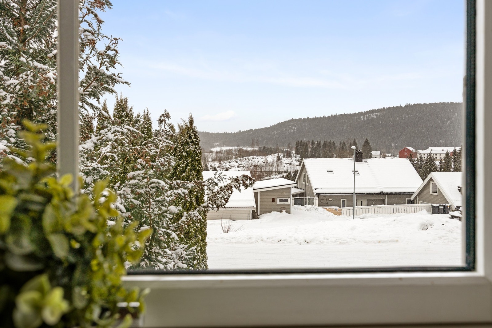 Utsikt fra kjøkkenvinduet Galleribilde