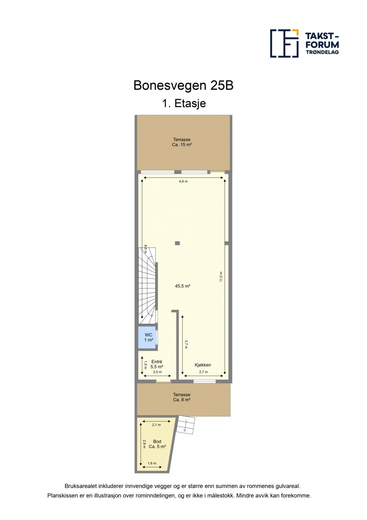 Planskisse 1.etasje. Galleribilde