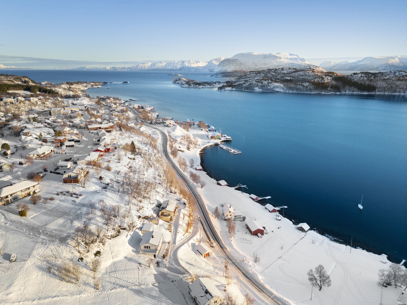 Eiendommen ligger øverst og innerst i en blindvei Galleribilde
