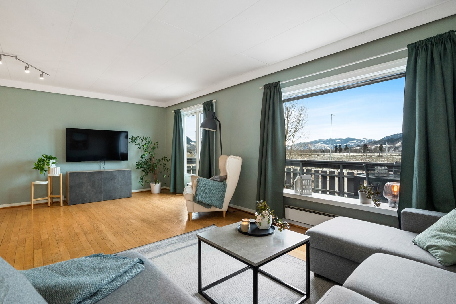 Boligen er på 163m². Galleribilde