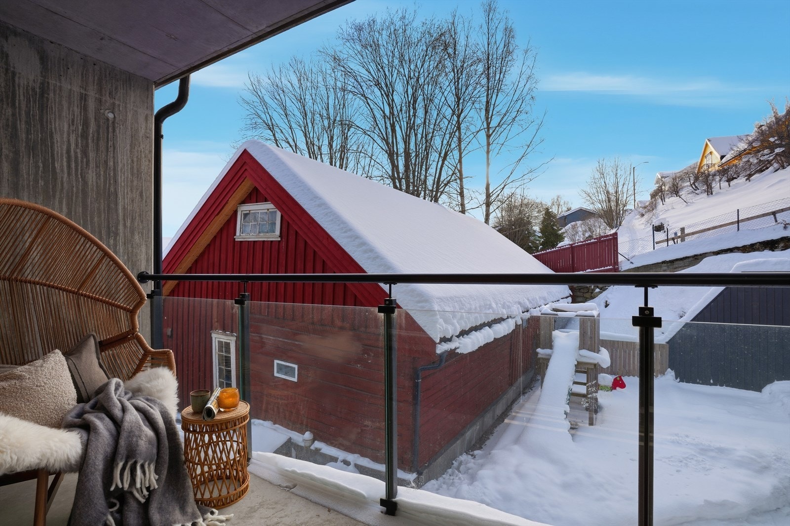 Utsikten fra balkongen. Galleribilde