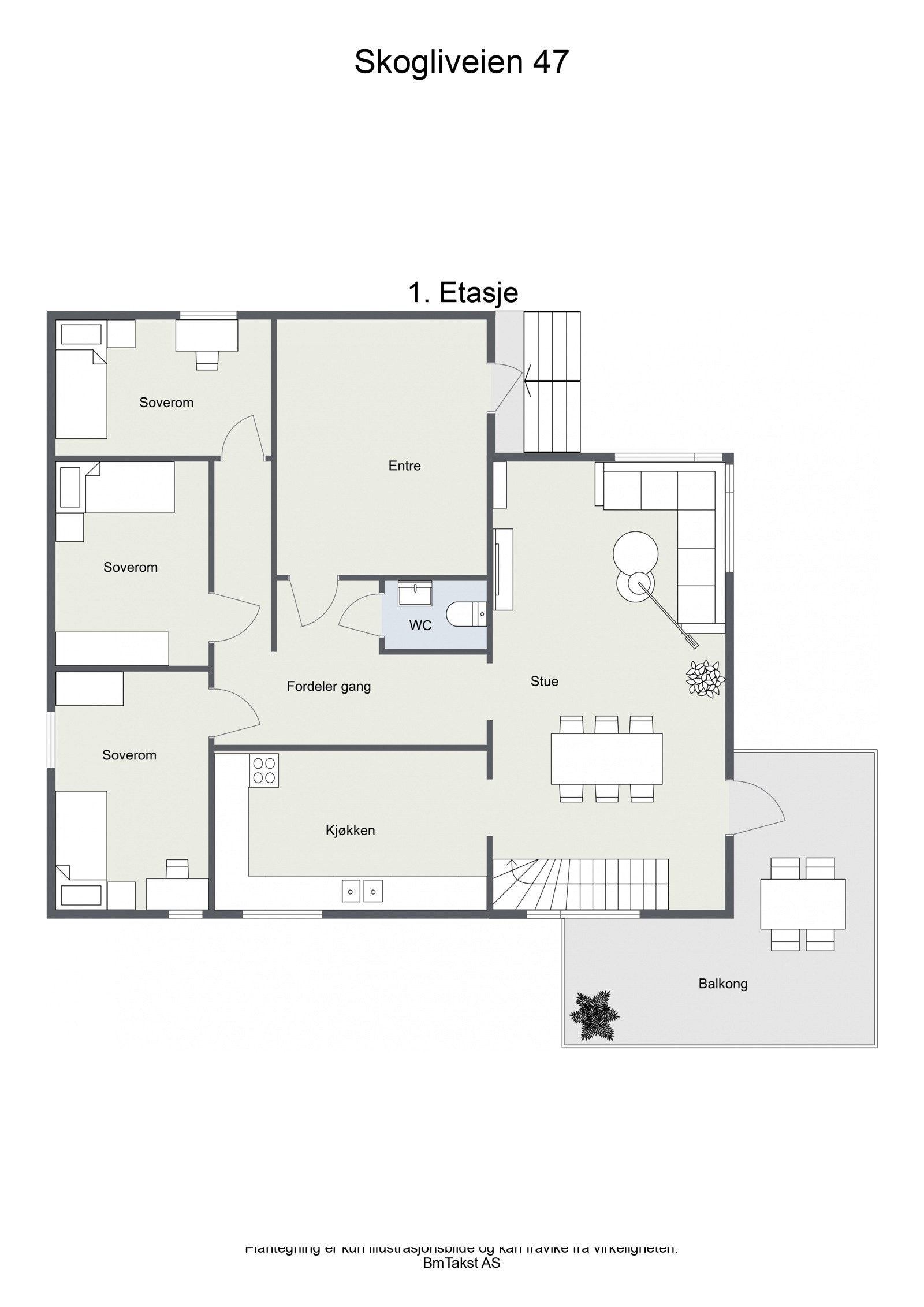 Plantegning 1.etasje. Galleribilde