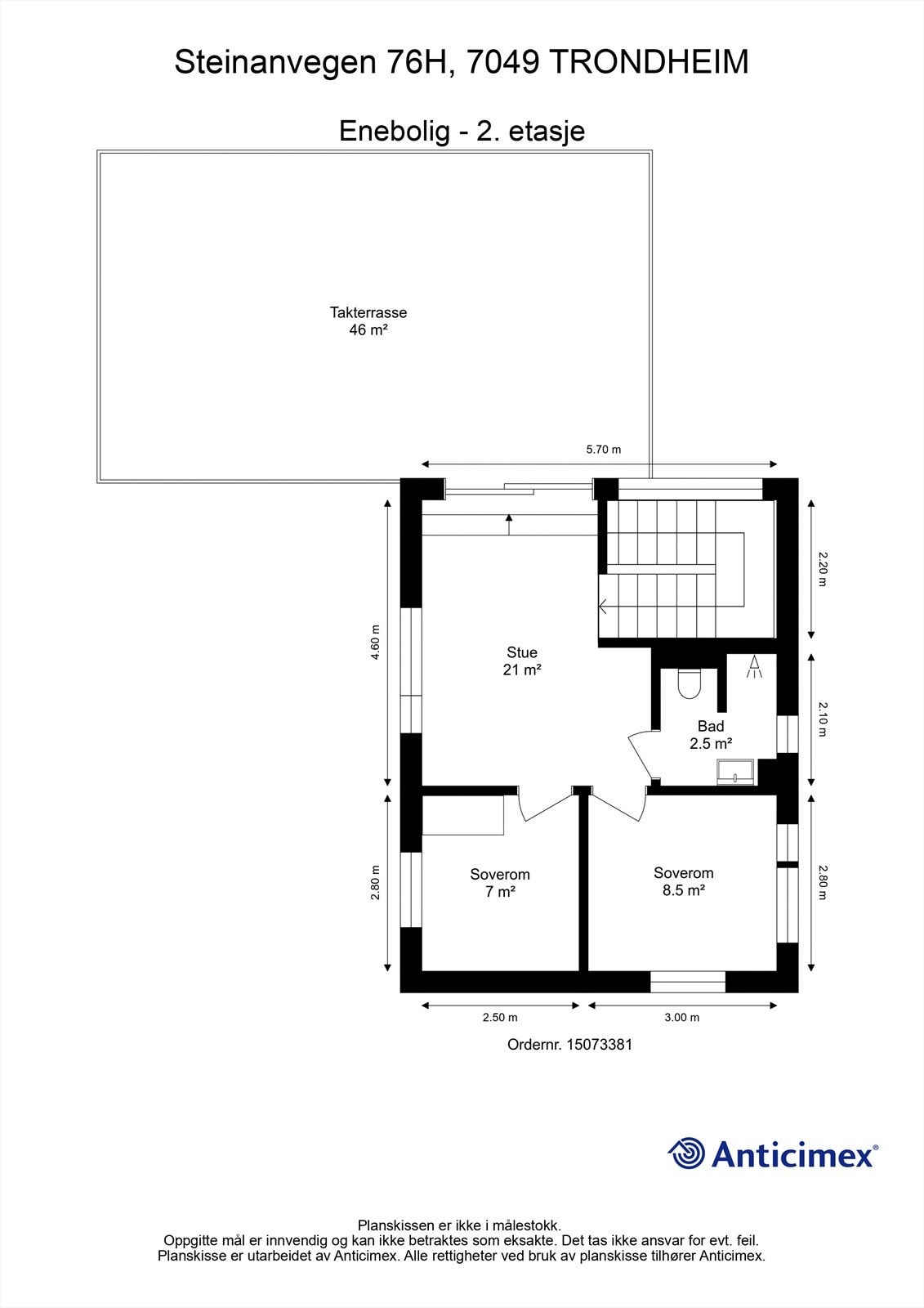 Plantegning 2. etasje. Galleribilde