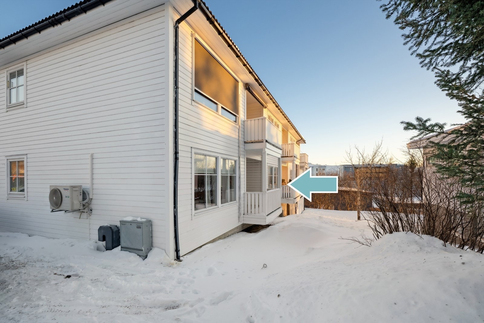 Leiligheten er endeseksjon. Galleribilde