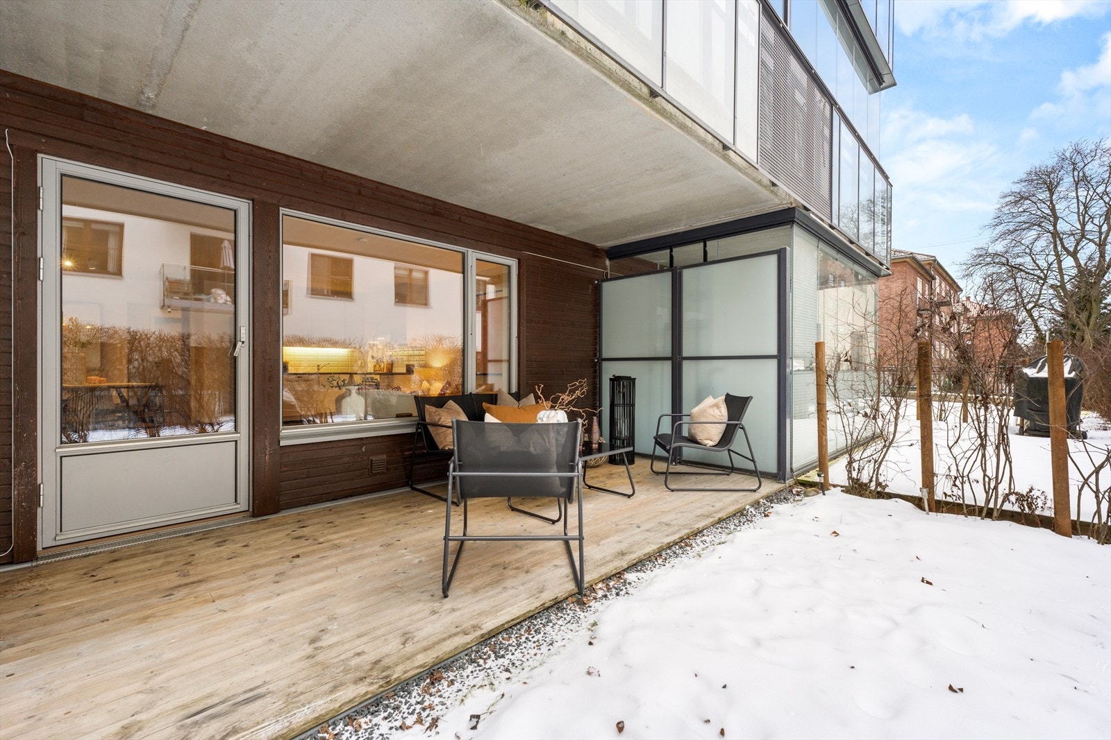 .. samtidig som hageflekken gir mulighet for grønne innslag, blomster, urter eller et lite lekeområde. Galleribilde