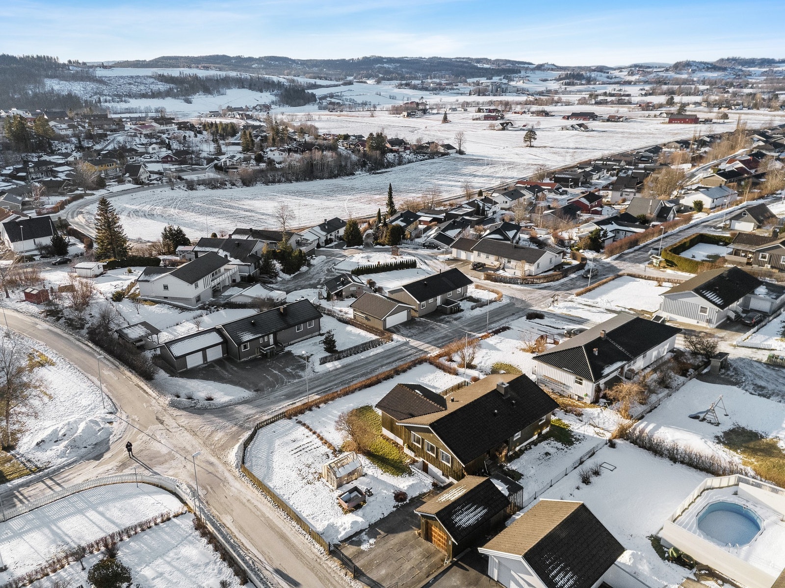 Pen utsikt utover Vinne. Galleribilde