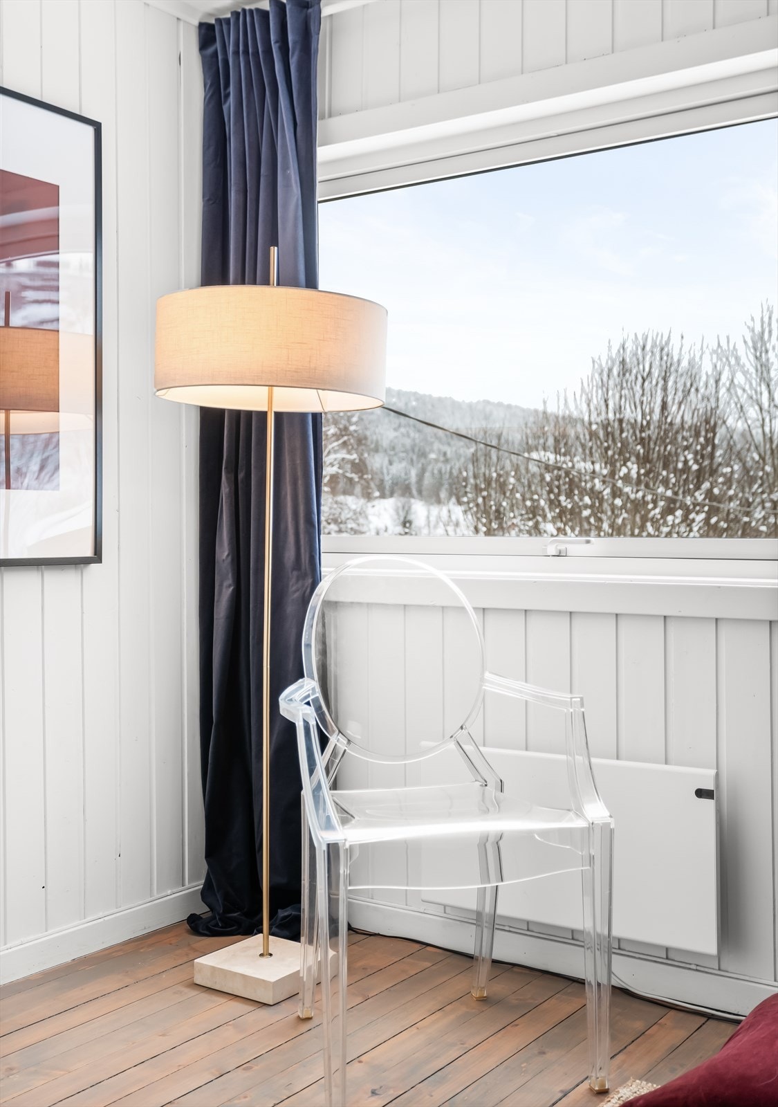 Elektriske panelovner supplerer oppvarmingen i boligen. Galleribilde