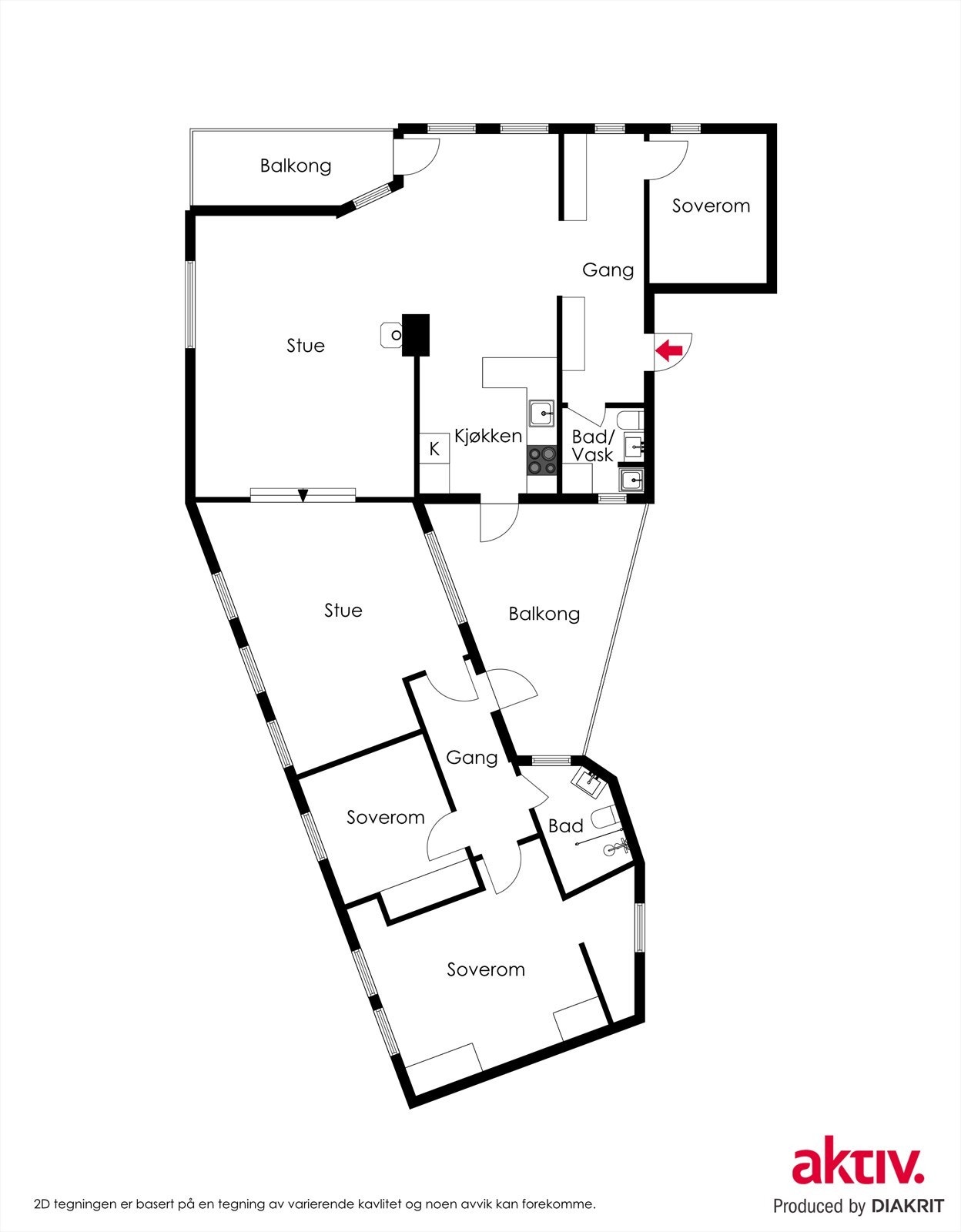 Plantegning Galleribilde