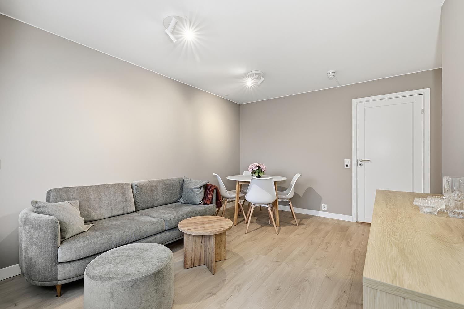 Stor stue med møbler. Galleribilde