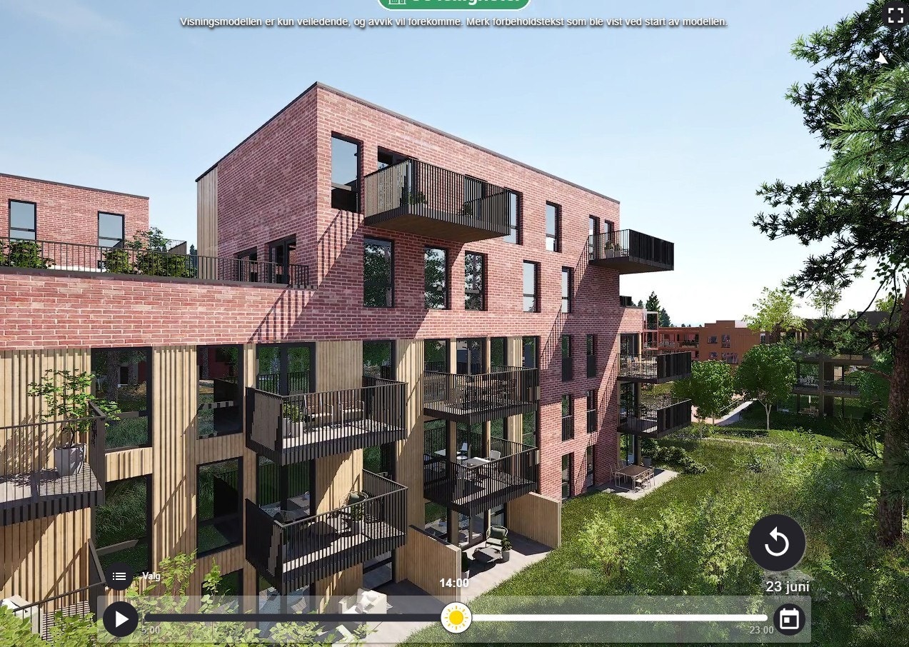 Ca. 12,5 kvm vestvendt terrasse og ca. 6 kvm. hage. Galleribilde