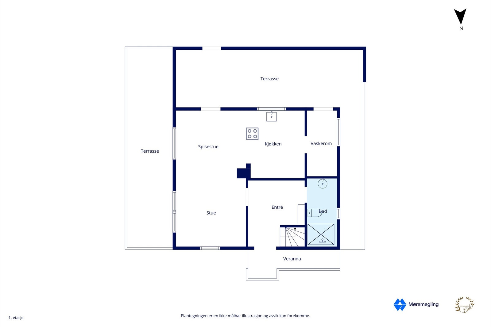 Plantegning hovedetasje Galleribilde