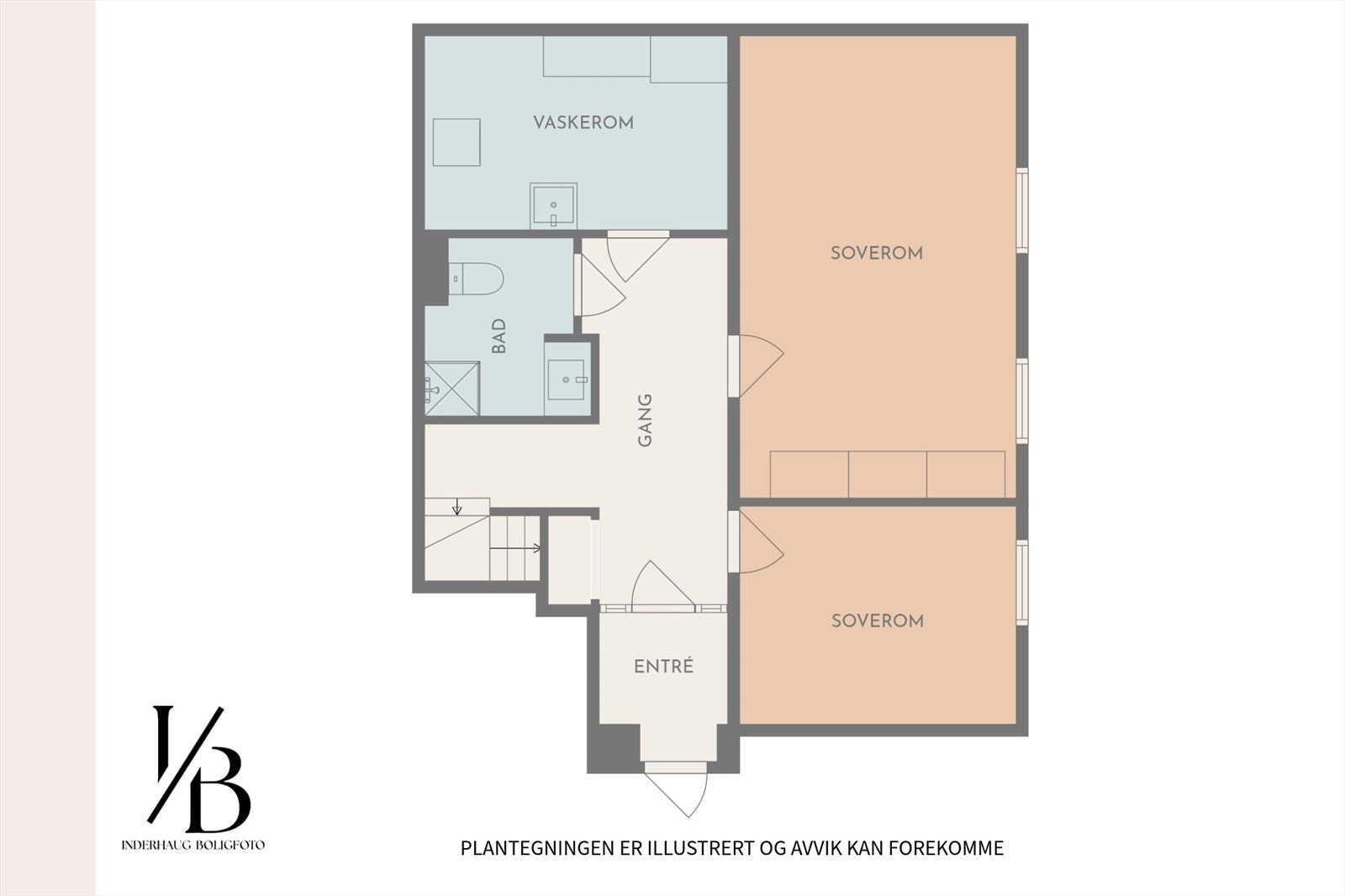 Plantegning underetasje. Galleribilde