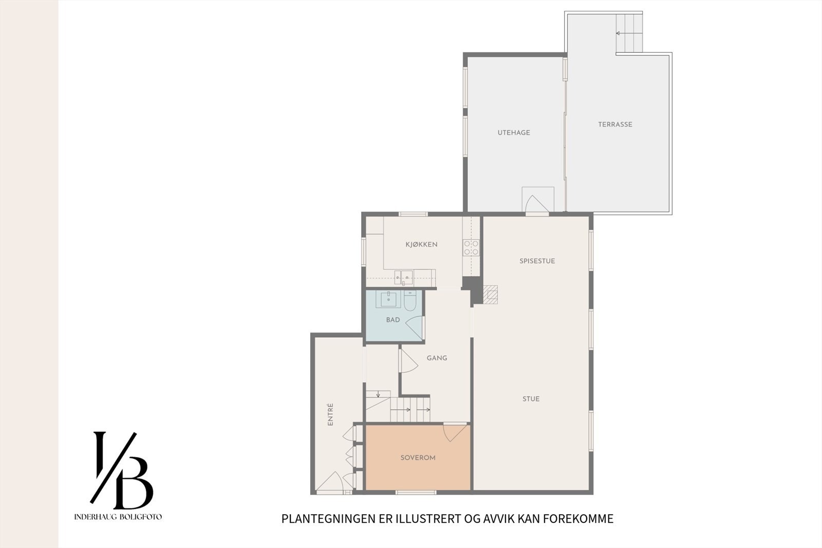 Plantegning hovedetasje. Galleribilde