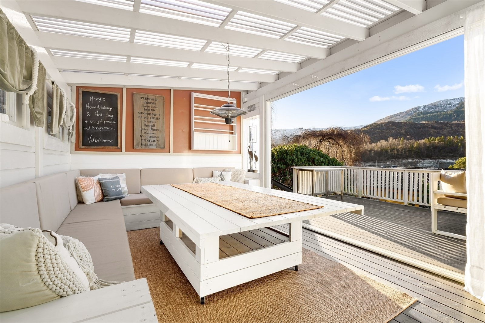 Her kan en åpne skyvedørene helt opp for maksimal utnyttelse. Galleribilde