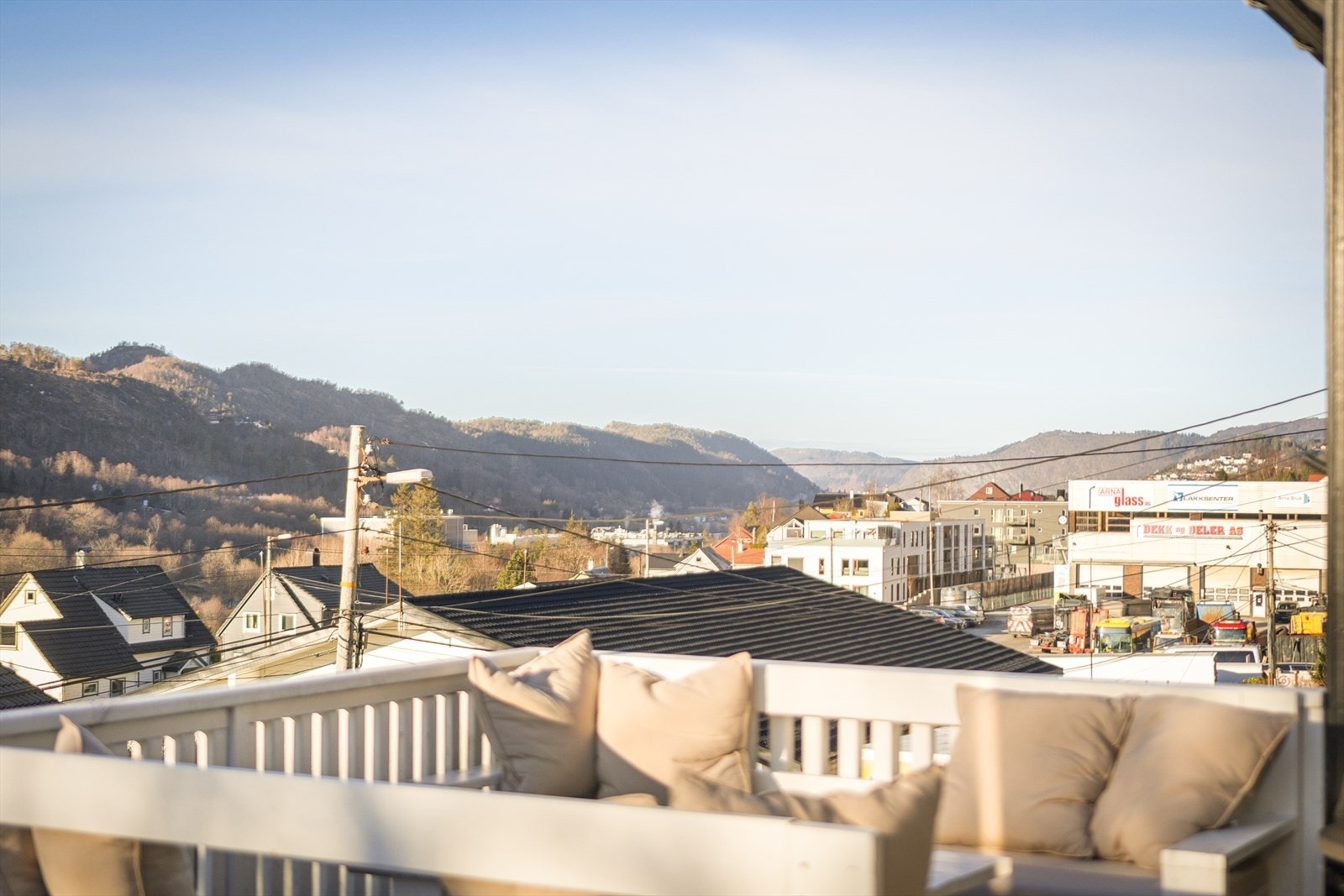 Utsikt utover Arna. Galleribilde