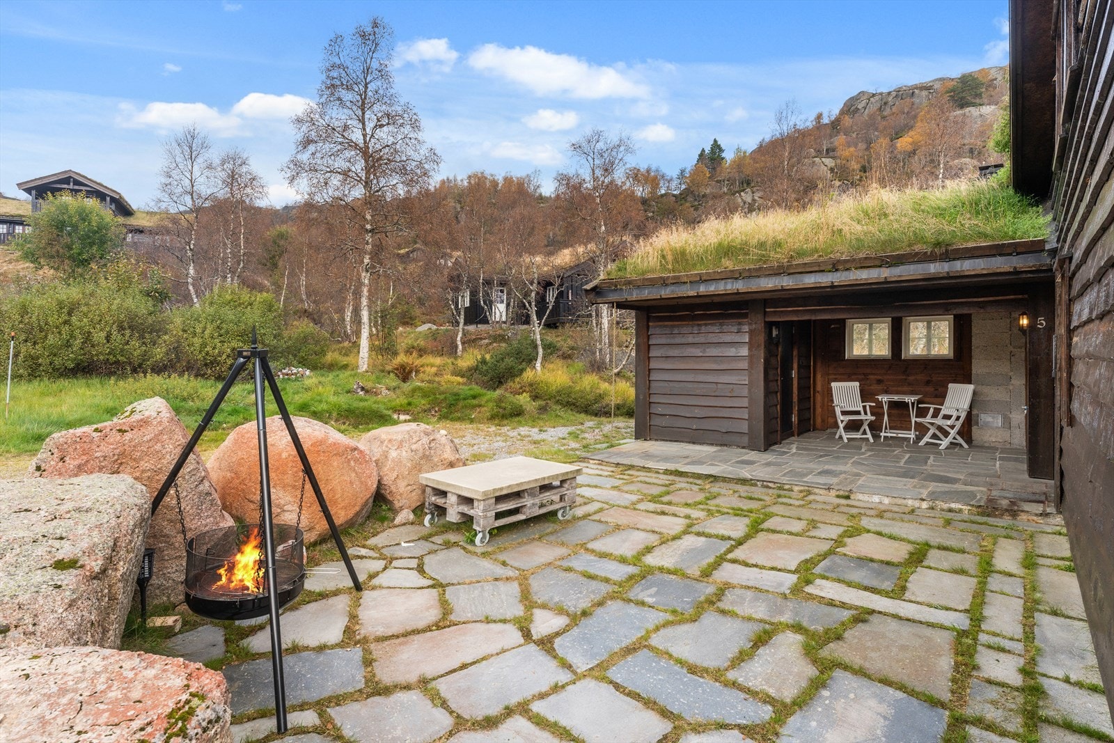 Lunt og koselig uteområde Galleribilde