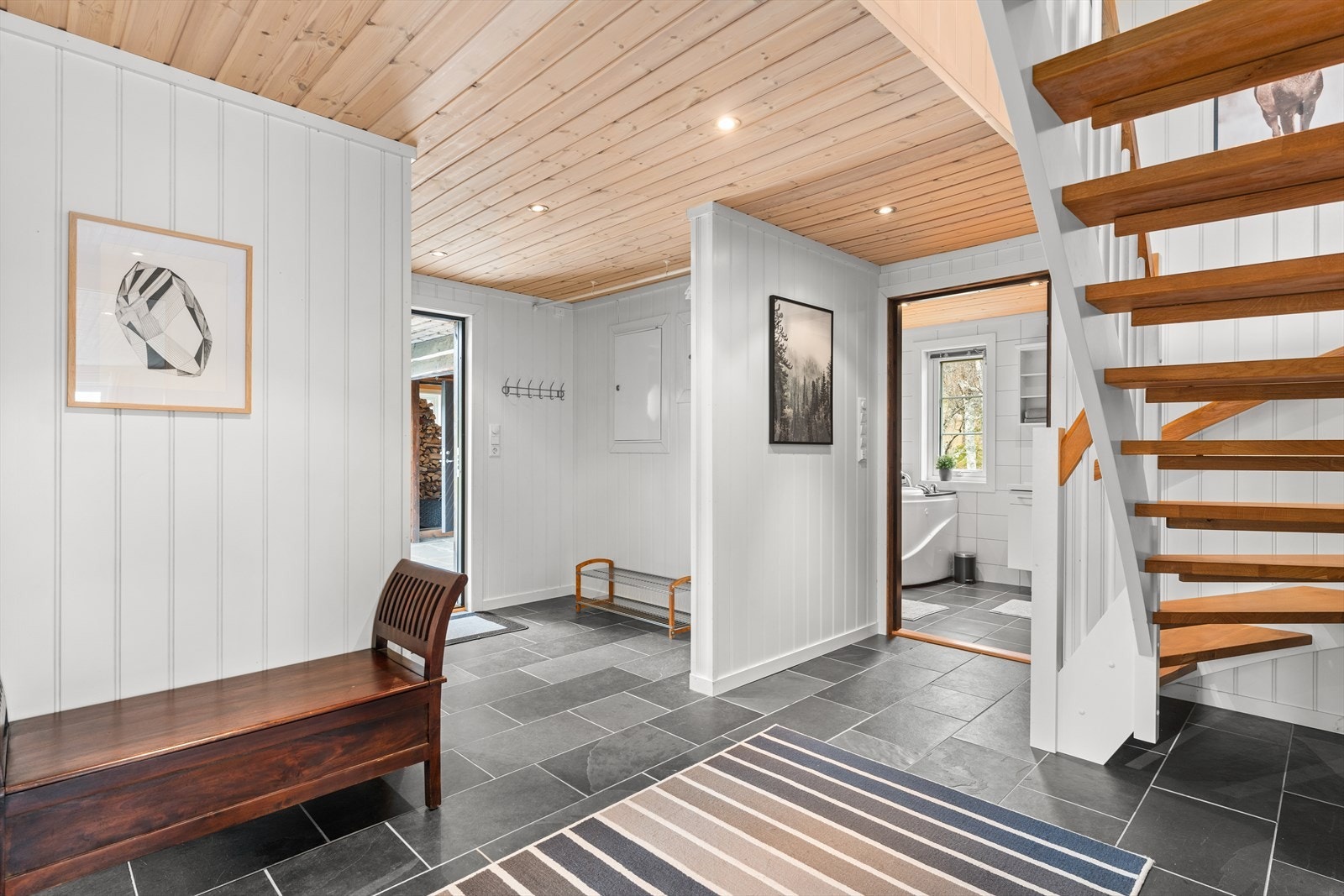 Stor hall innenfor vindfanget Galleribilde