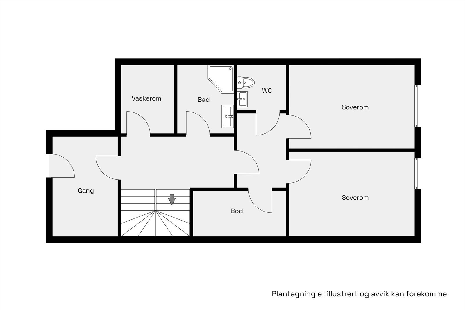 Plantegning 2.etg Galleribilde