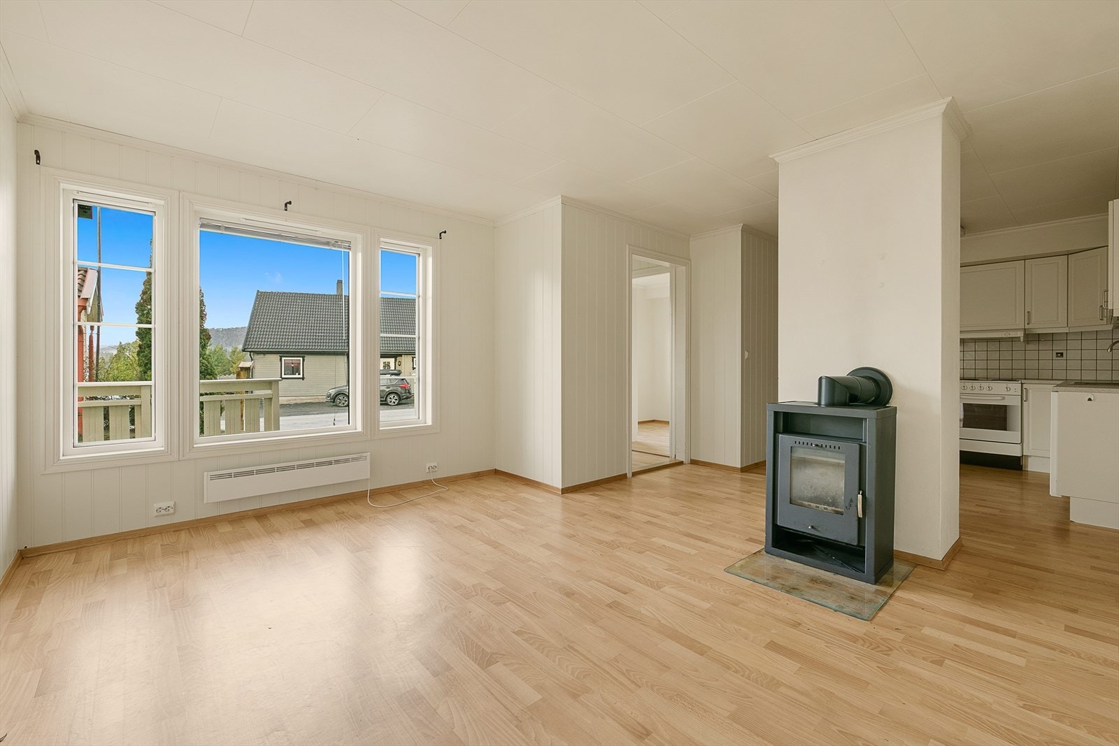 Vedovn sørger for god varme på kjølige dager. Galleribilde