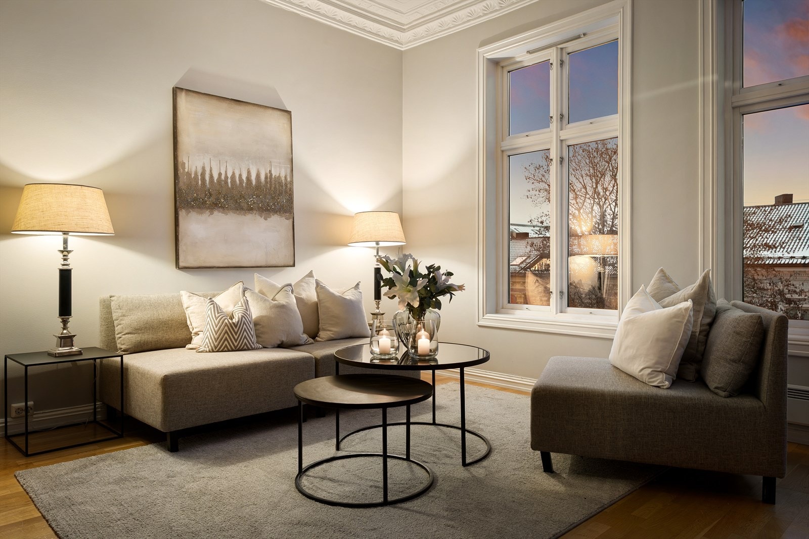 Kveldsstemning. Galleribilde