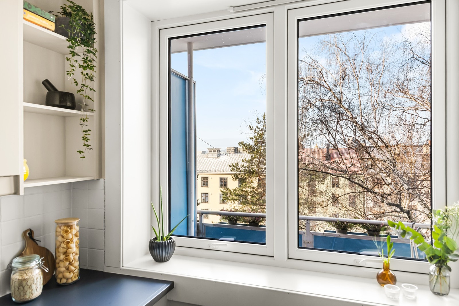 Utsikt fra kjøkkenet. Galleribilde