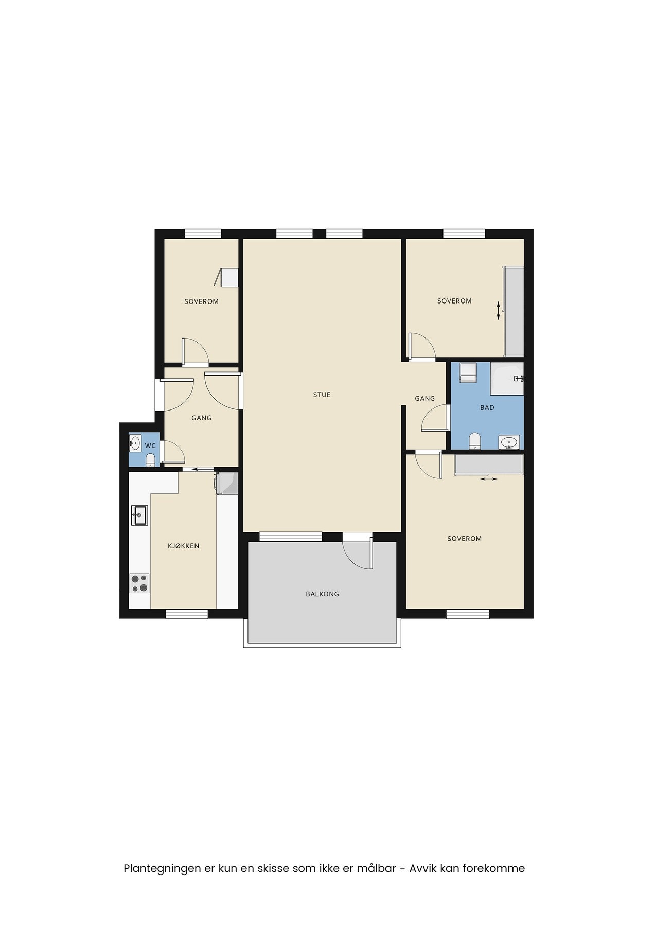 Veiledende plantegning Galleribilde