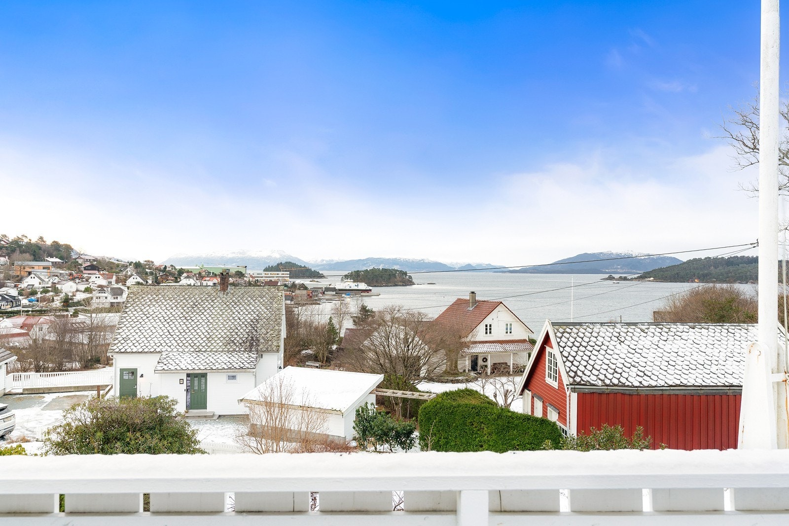 Fin utsikt fra terrasse Galleribilde