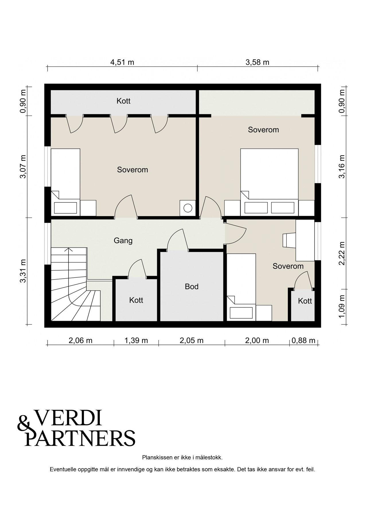 Plantegning 2 etg. Galleribilde