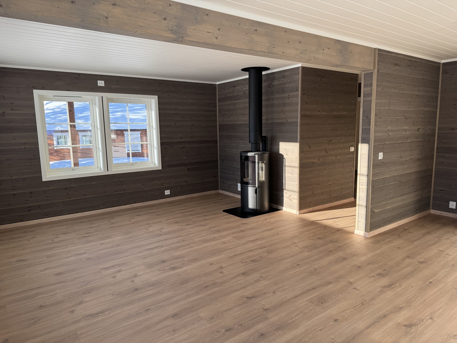 Stue med lune varme farger Galleribilde