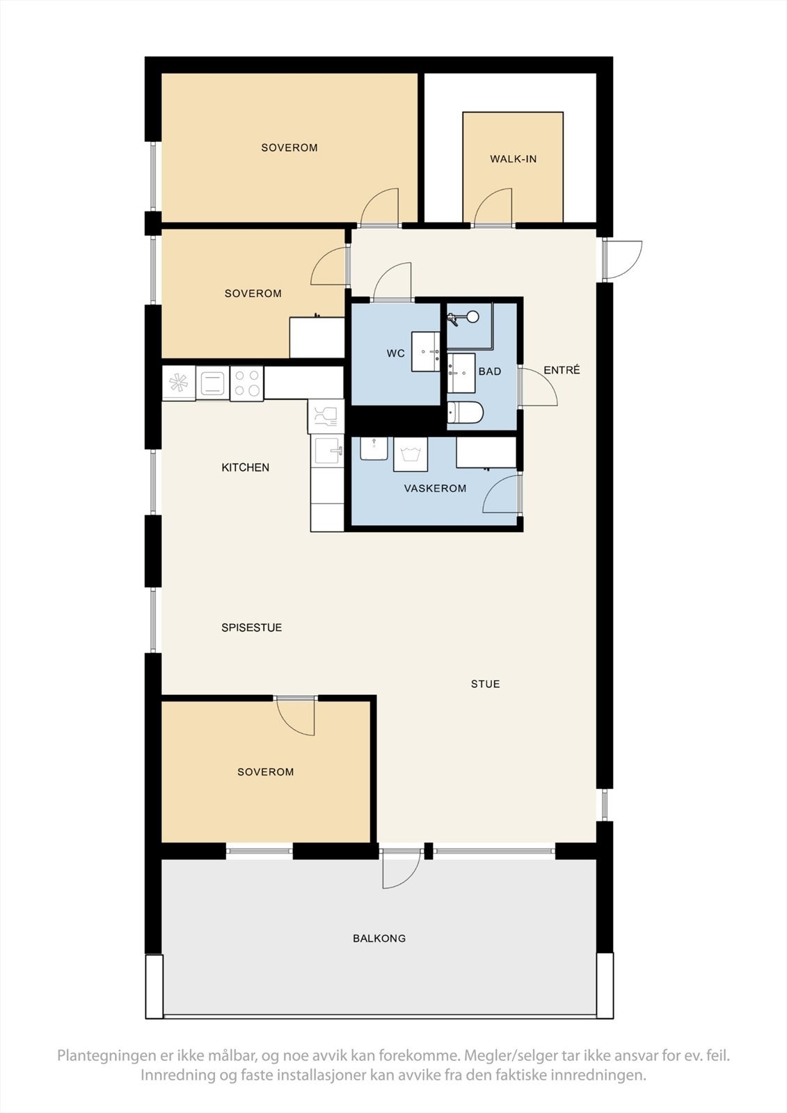 Plantegning for Buervegen 11 Galleribilde