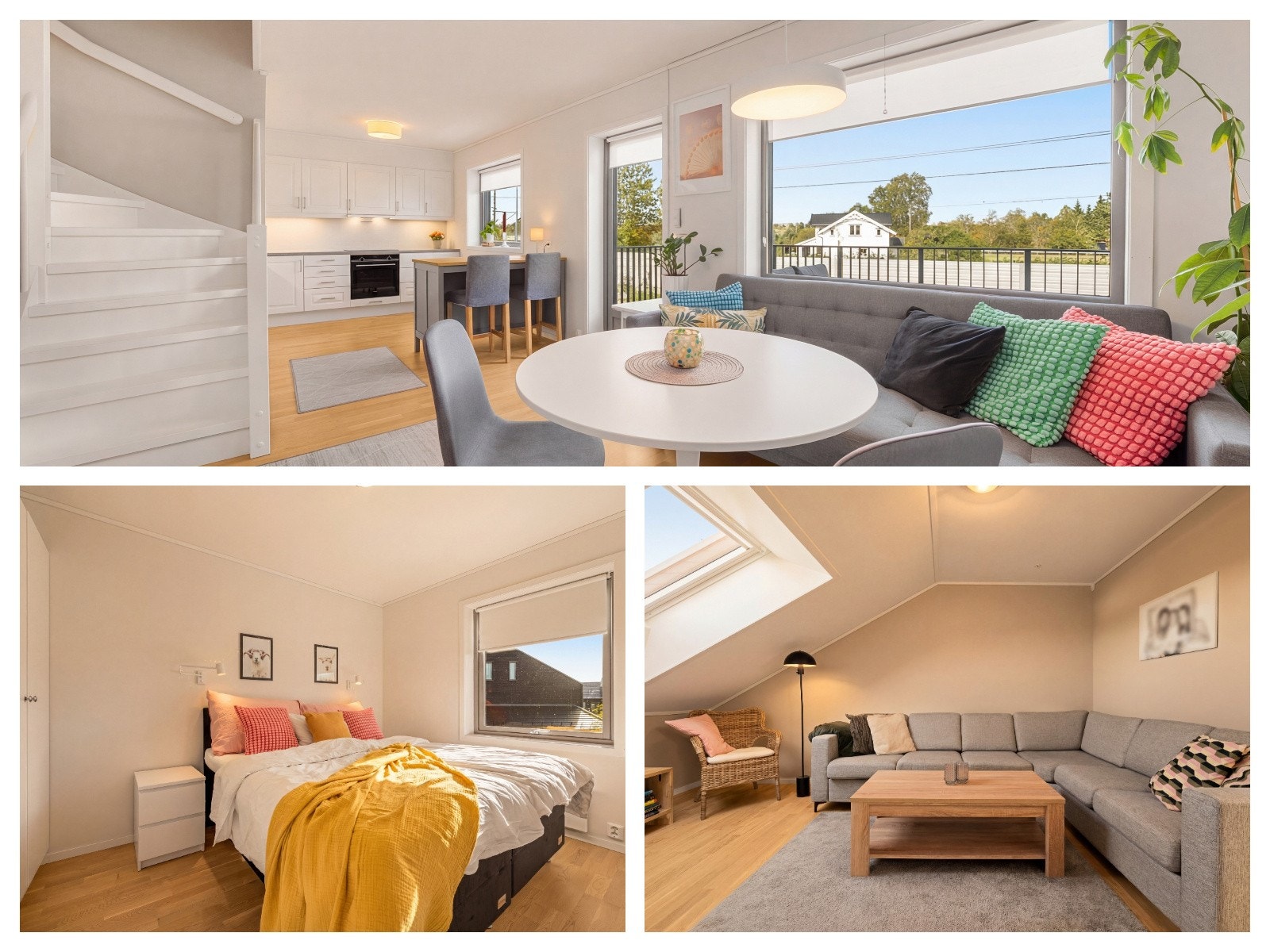 Velkommen til Evangenga 26 - og denne flotte leiligheten over 2 plan med gode sorforhold! Galleribilde