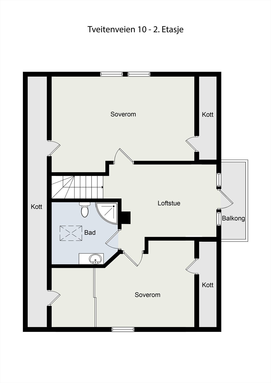 Plantegning 2. Etasje Galleribilde