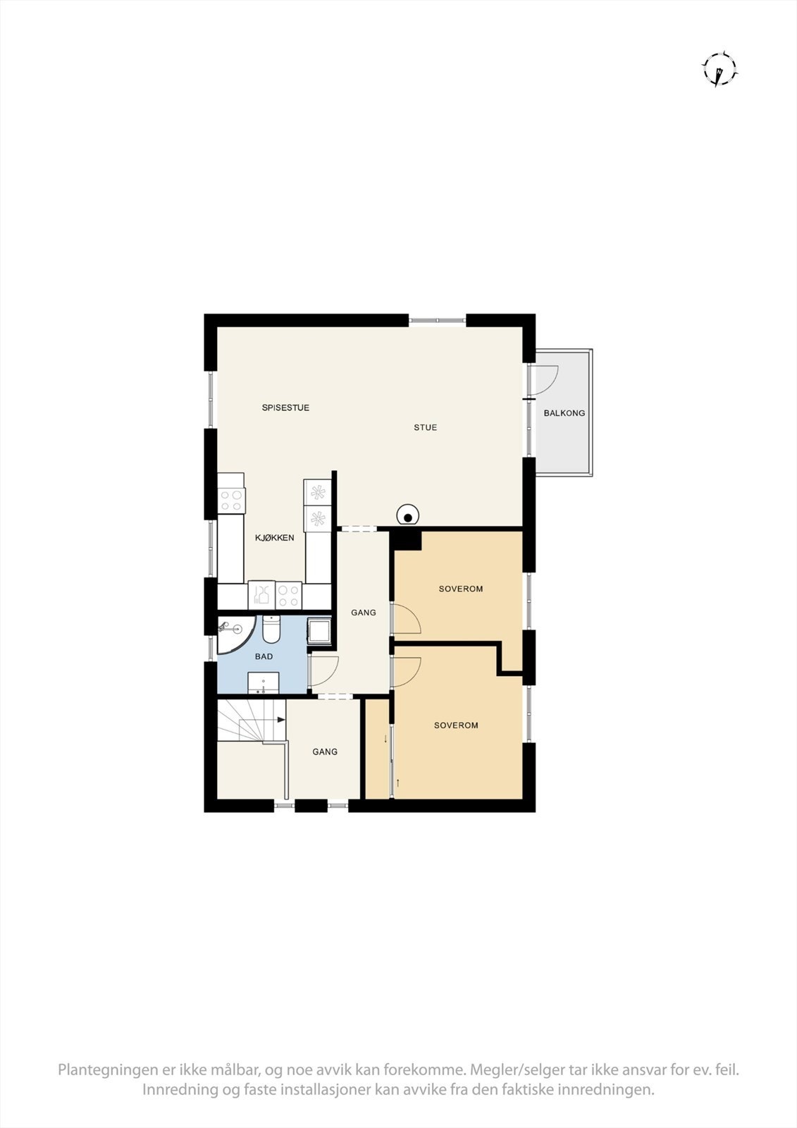 Plantegning 2. etasje Galleribilde