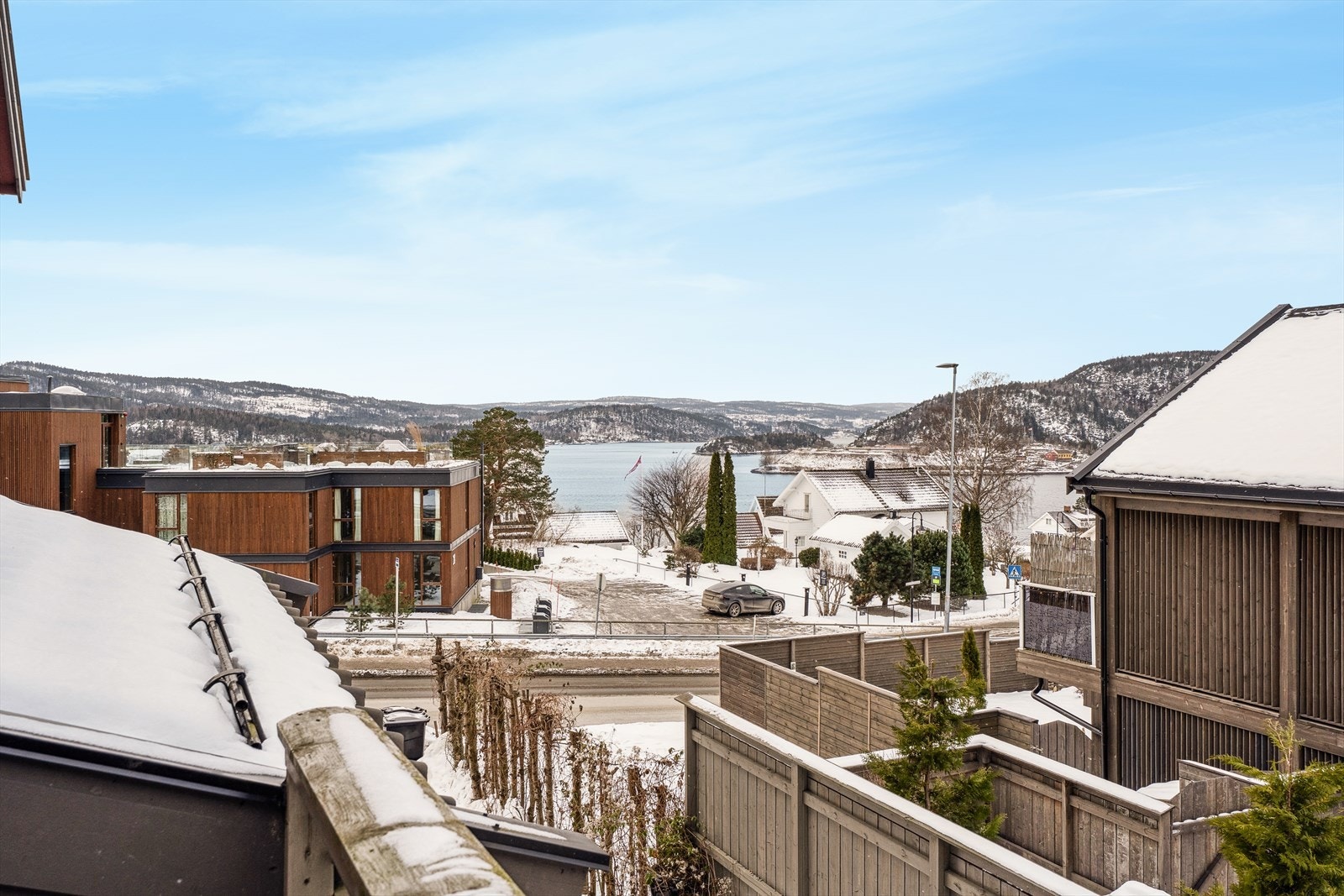 Utsikt fra balkongen i 2. etasje, rett utenfor stuen Galleribilde