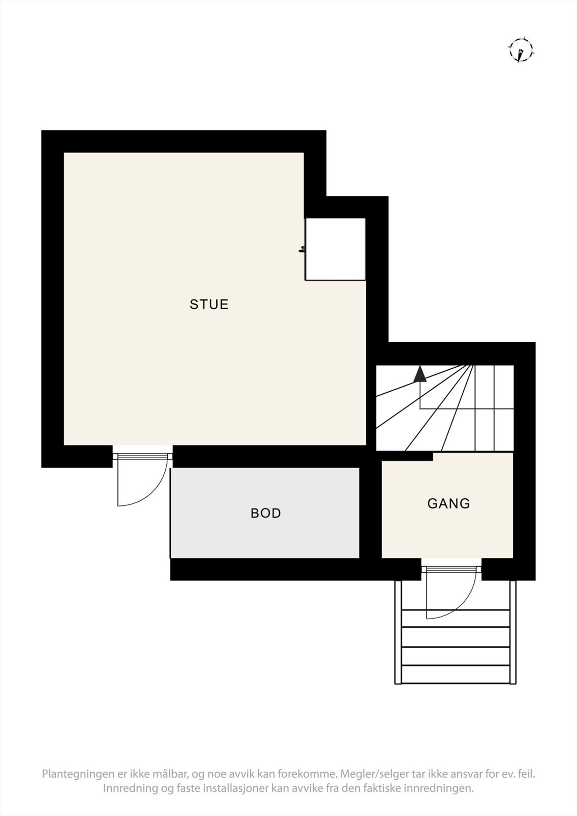 Plantegning underetasje Galleribilde