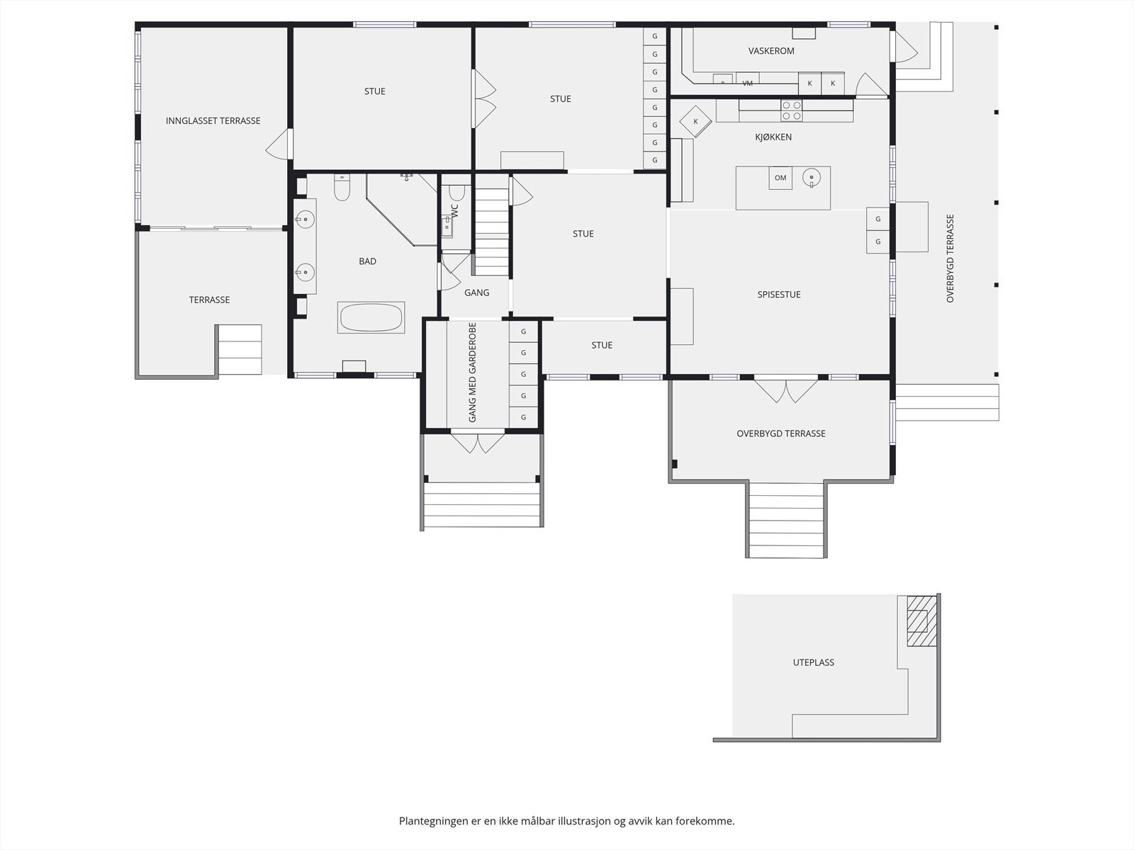 Plantegning 1.etasje. Galleribilde