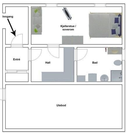 Plantegning 1.etasje. Galleribilde