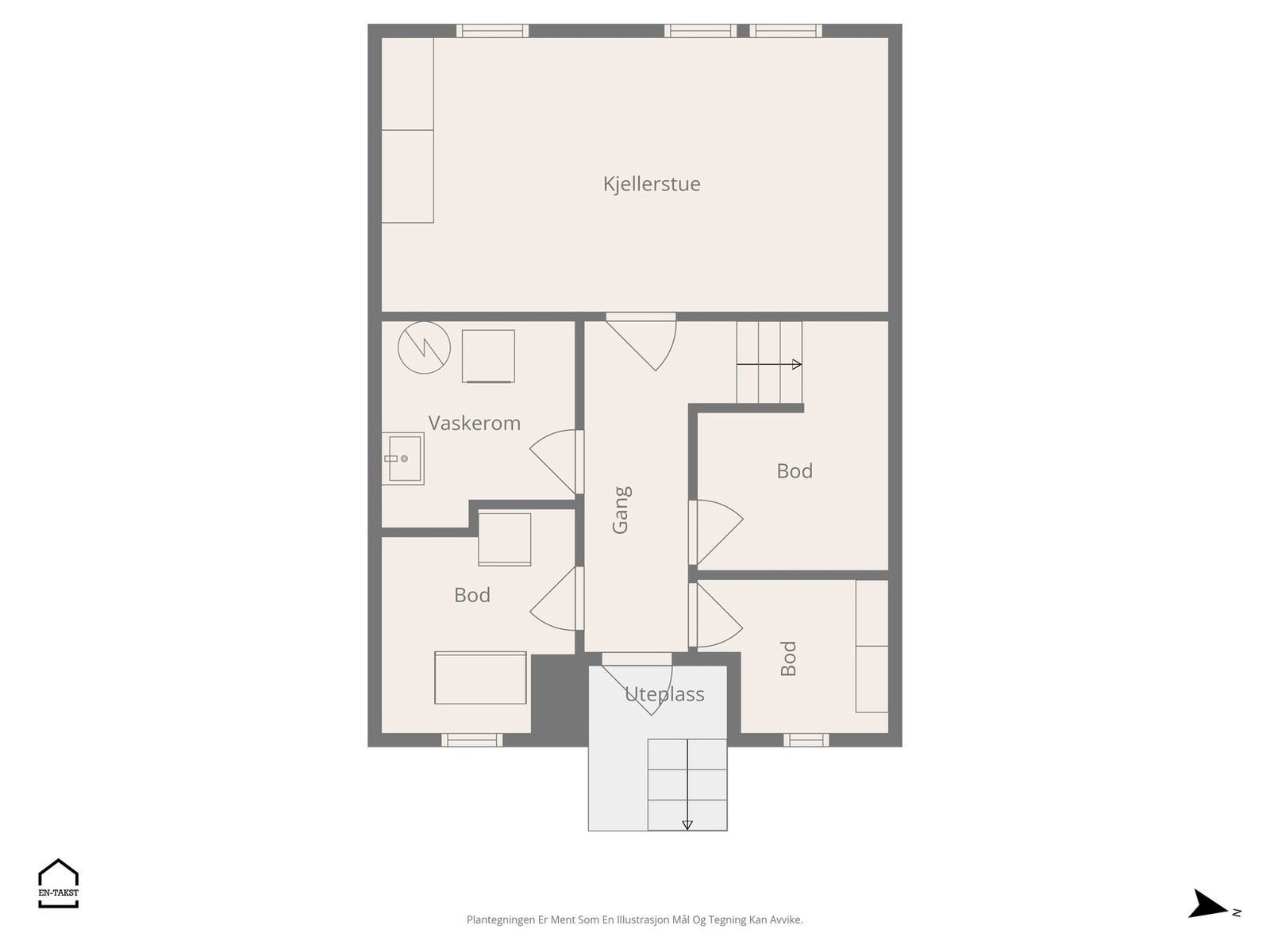 Planskisse underetasje Galleribilde