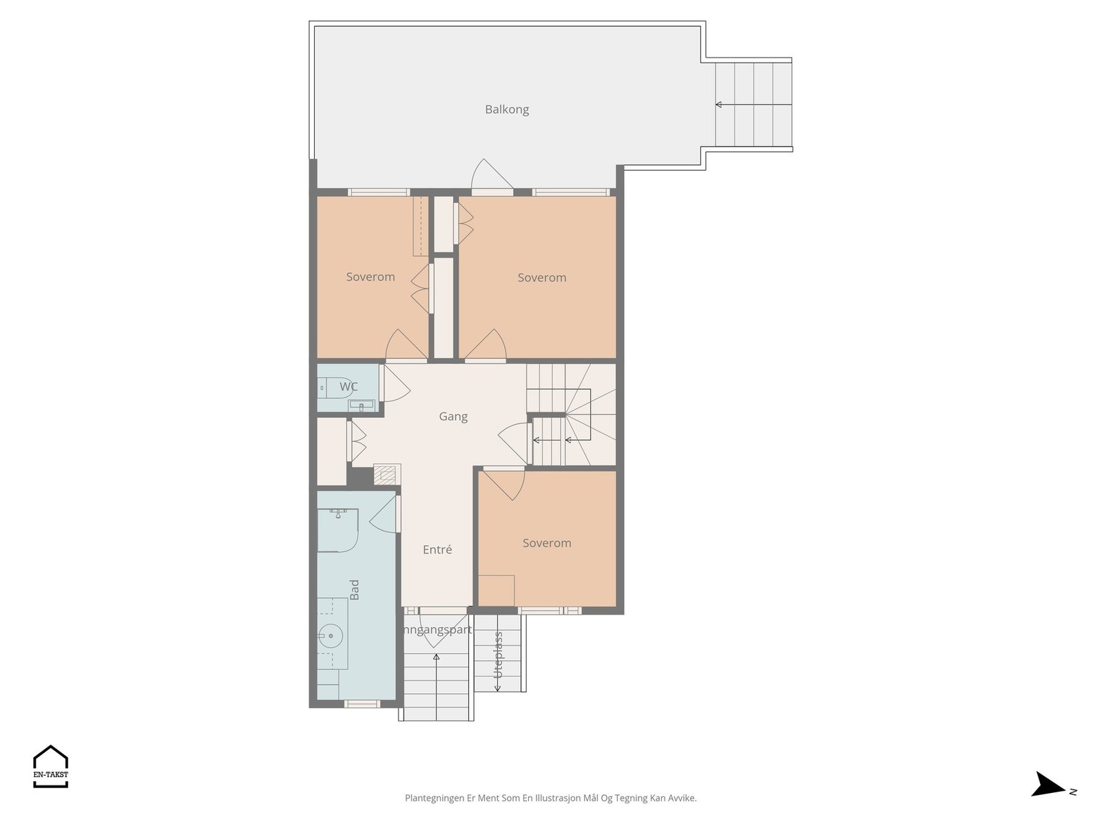 Planskisse 1. etg Galleribilde